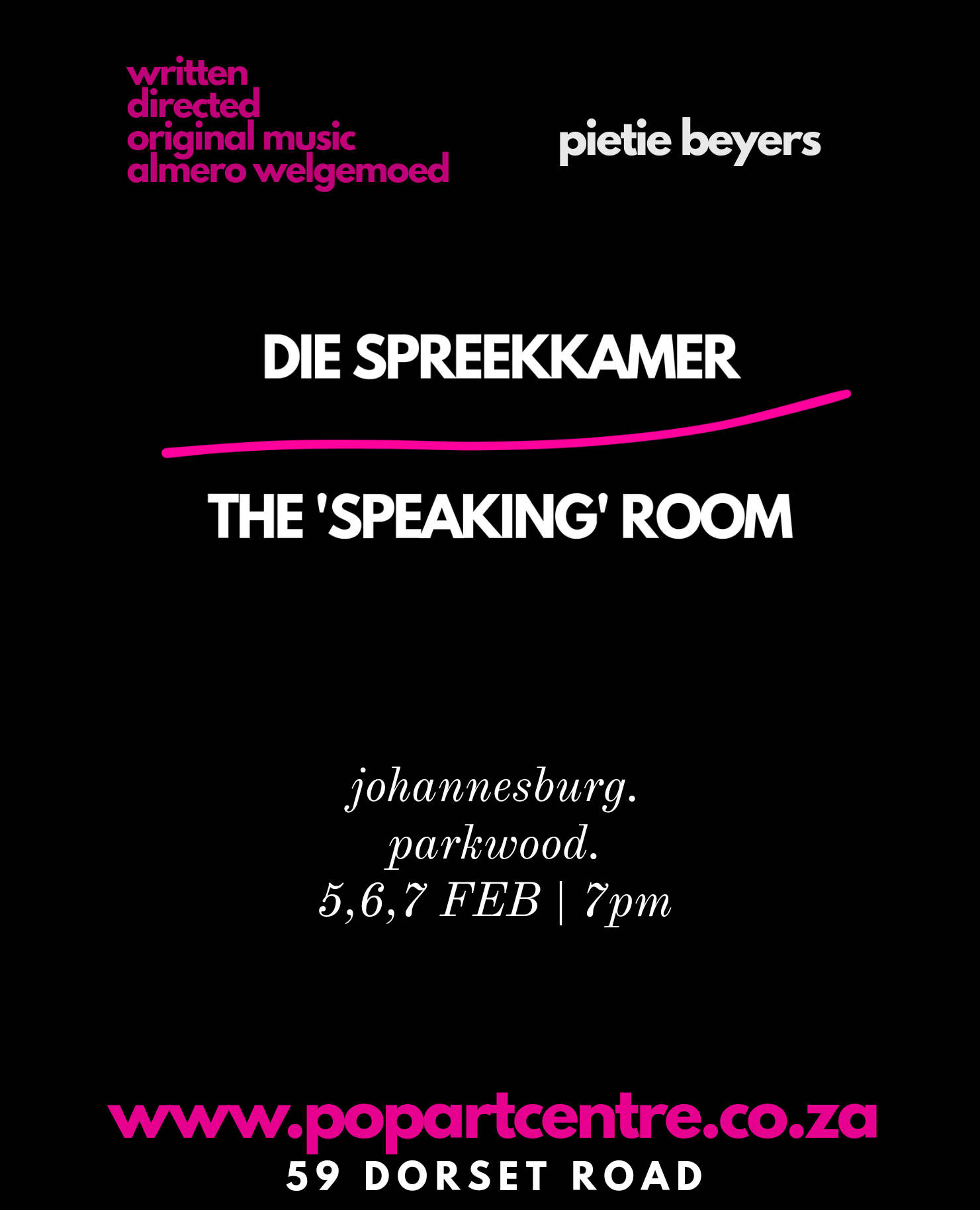 IN FEB : DIE SPREEKKAMER / THE SPEAKING ROOM